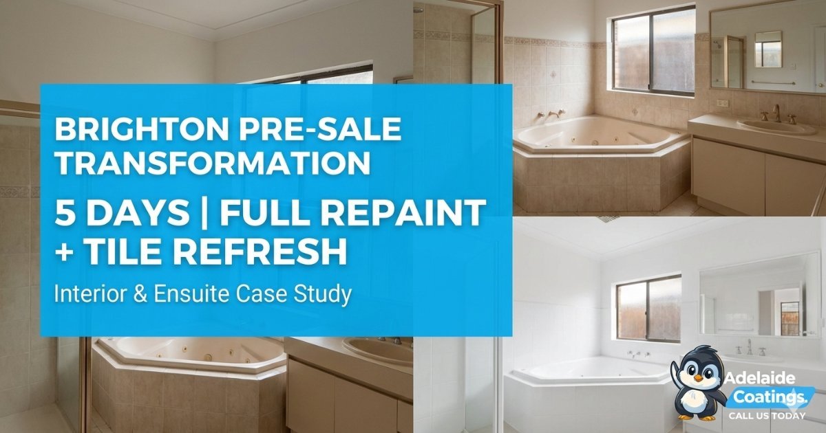 Brighton Pre-Sale Transformation: Full Interior Repaint + Ensuite Tile Refresh in Just 5 Days